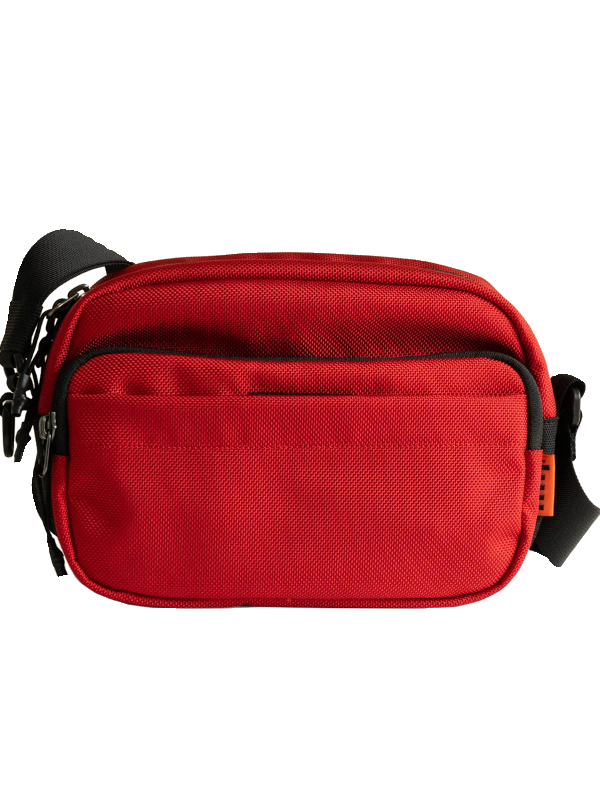 埋不烂中国红 弹道尼龙多口袋通勤斜挎包随身休闲小方包 MCX23-2,淘宝优惠券,粉丝福利购,淘宝优惠卷