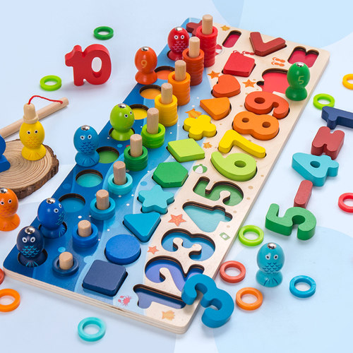 幼儿童玩具1数字2积木拼图3岁半4开发宝宝男孩女孩启蒙益智力早教 - 图2