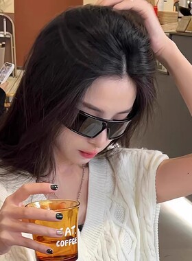 2025新款发箍墨镜女高级感网红护目镜防风运动太阳镜防紫外线眼镜