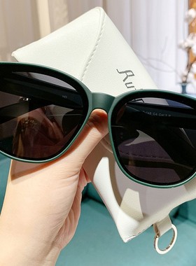 磨砂绿套镜偏光太阳镜可套近视镜