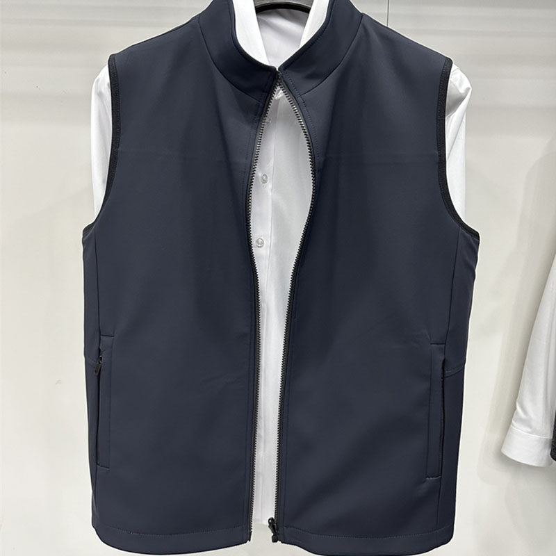 新款男士立领拉链马甲外套 两面穿 加厚弹力免烫 时尚商务休闲2色,淘宝优惠券,粉丝福利购,淘宝优惠卷