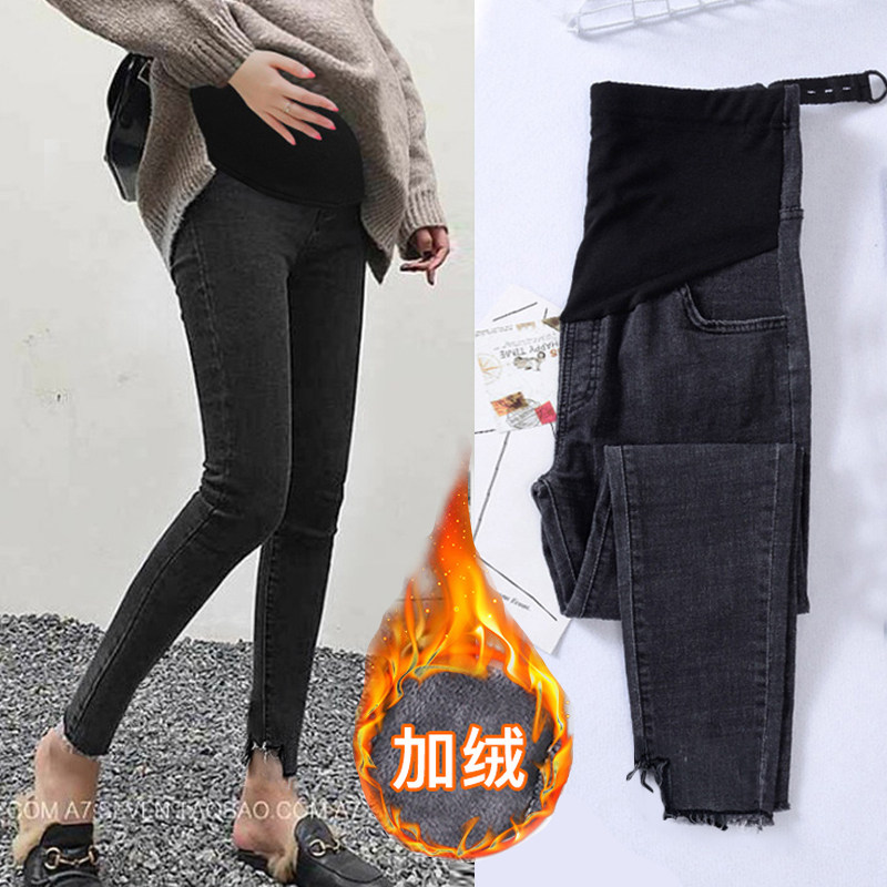 春秋款外穿时尚潮妈秋冬装孕妇裤子 沐月母婴孕妇打底裤