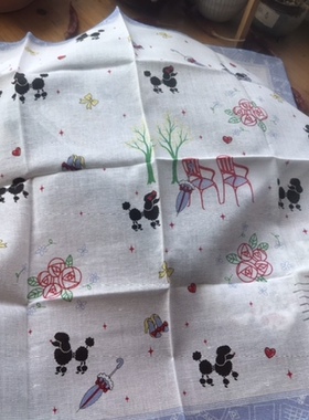 擦汗手帕纯棉手绢方巾