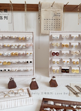 INS极简耳钉项链展示架 耳环耳钉陈列道具 耳钉直播架子 饰品展示