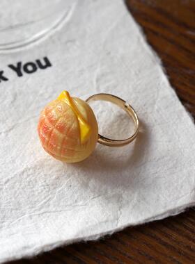 手作创意食玩面包戒指