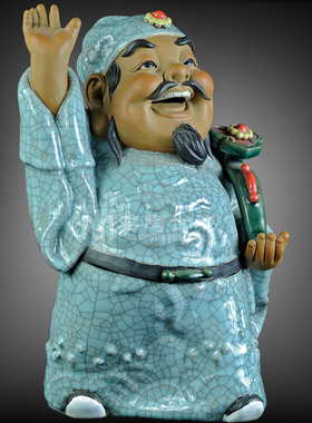 石湾陶瓷公仔大师工艺精品家居门