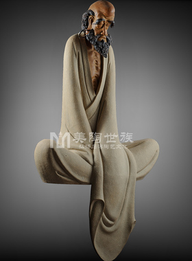 石湾公仔手工艺达摩陶瓷装饰品