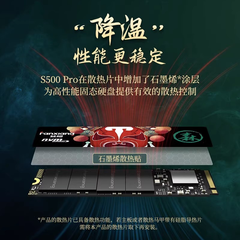 梵想S500PRO/S790固态硬盘1T2T4TB/M.2 NVME长江存储PCIE SSD512G - 图1