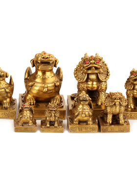 吉祥纯铜貔貅家居摆件金钱饰品