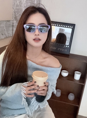 紫色少女感多巴胺墨镜