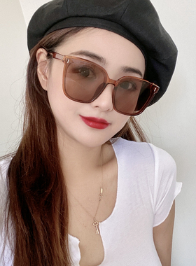 2021新款韩国ins潮茶色女太阳镜