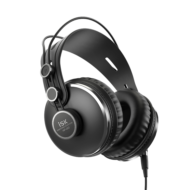 ISK HP-980头戴式封闭性监听耳机大耳罩分离式耳机线录音棚主播DJ-图0