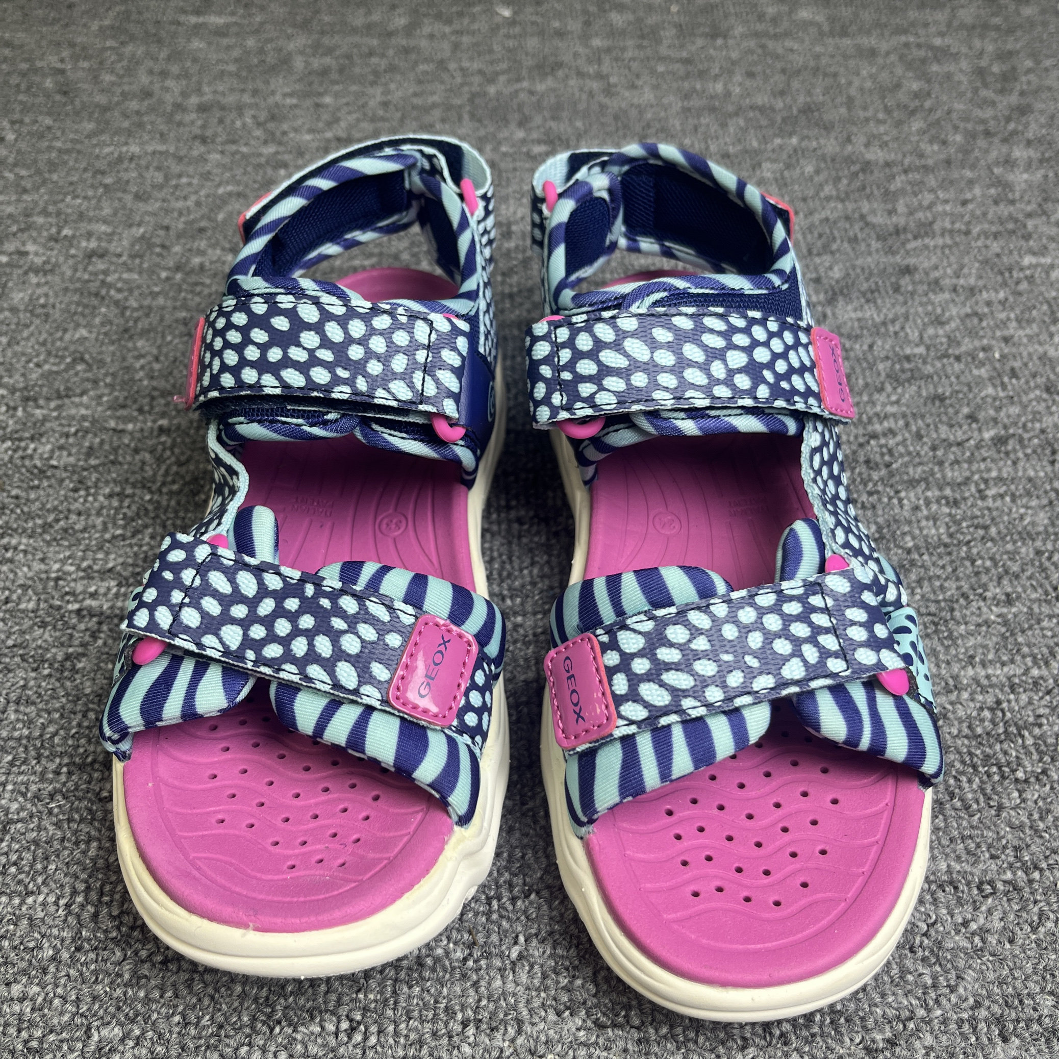 GEOX健乐士童露趾凉鞋防臭运动沙滩鞋会呼吸的鞋亲子鞋,淘宝优惠券,粉丝福利购,淘宝优惠卷