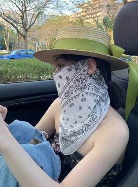 夏季户外防晒面罩护颈透气遮脸