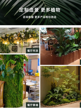 餐厅仿真绿植造景室外景观组合