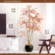 Living room simulated autumn leaves nandina bamboo