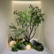 Simulated green plant landscaping combination window decoration