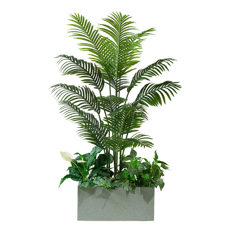 仿真绿植花槽隔断造景组合室内玄关植物景观楼梯拐角落地装饰摆件