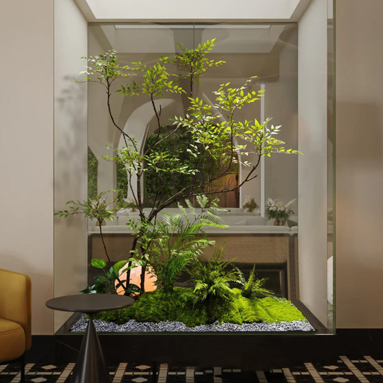 Simulated green plant landscaping combination window decoration