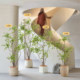 Large floor-standing artificial tree ornaments