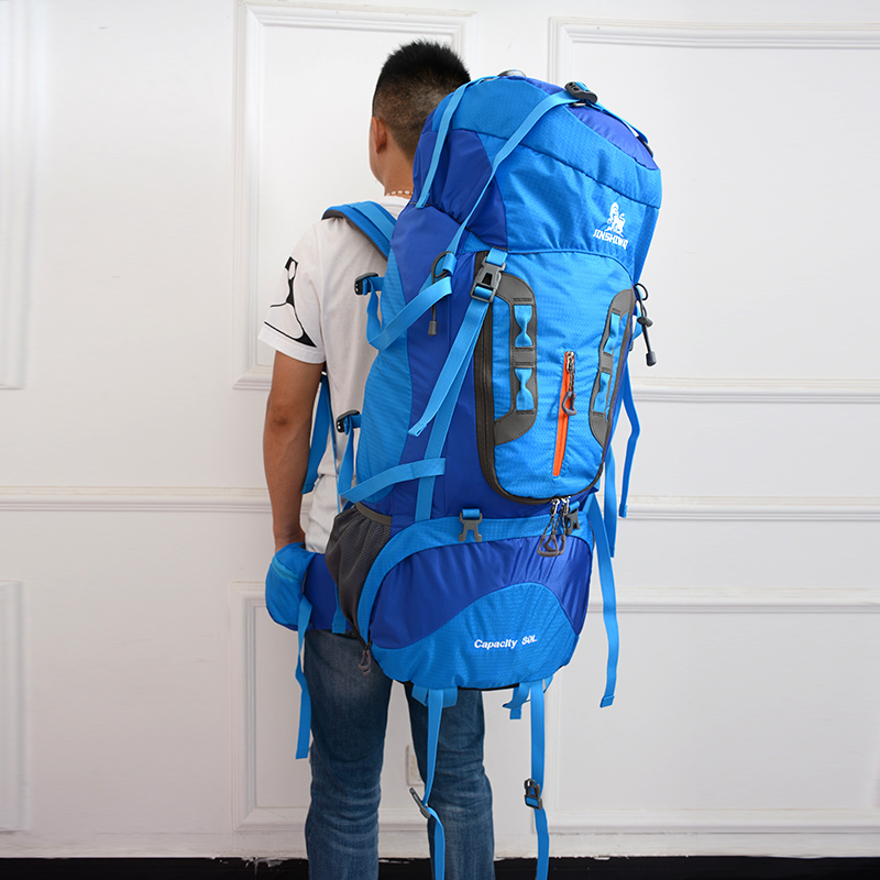 Outdoor backpack professional mountaineering bag waterproof 80 large capacity