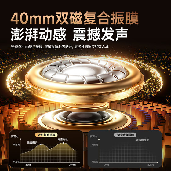 【周杰伦同款】1MORE万魔HQ36复古头戴式耳机主动降噪6.0蓝牙无线