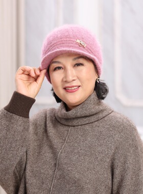 冬季中老年人妈妈奶奶针织帽