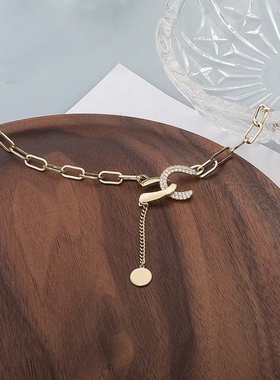 设计感项链女2021年轻奢小众毛衣