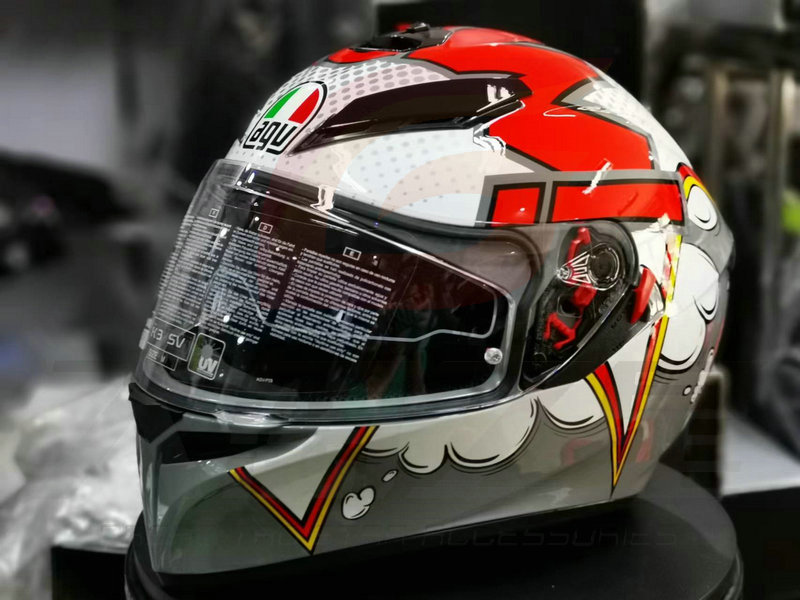 AGV K3SV k1 K3 K5男女大淘之星摩托气球雪人手掌乌龟小鱼头盔-图1