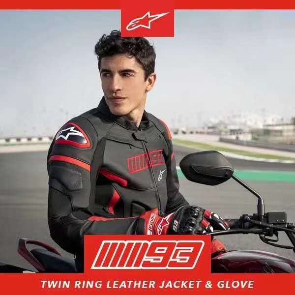 Alpinestars A星 Twin Ring MM93马奎斯限量版夹克赛车服皮衣-图2