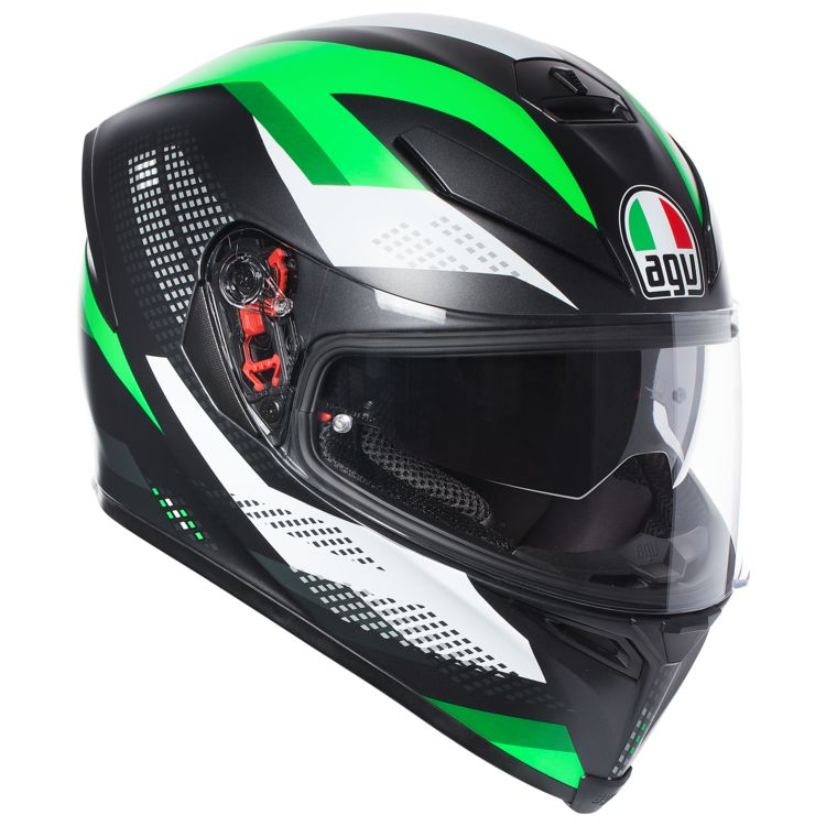 AGV K5 S 男女 双镜片 四季 赛跑车摩托机车通勤玻璃钢头盔安全帽 - 图1