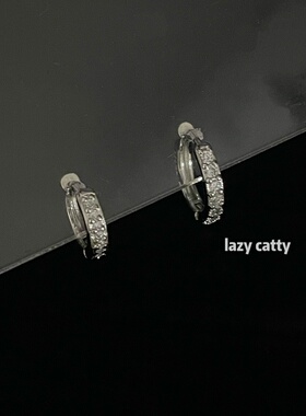 叠戴排钻耳骨环lazycatty气质