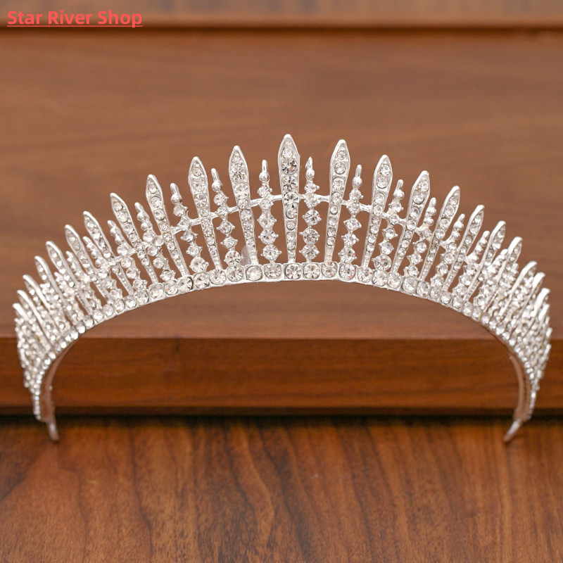 Bridal Tiara Hair Crown Wedding Hair Accessories For Women S - 图2