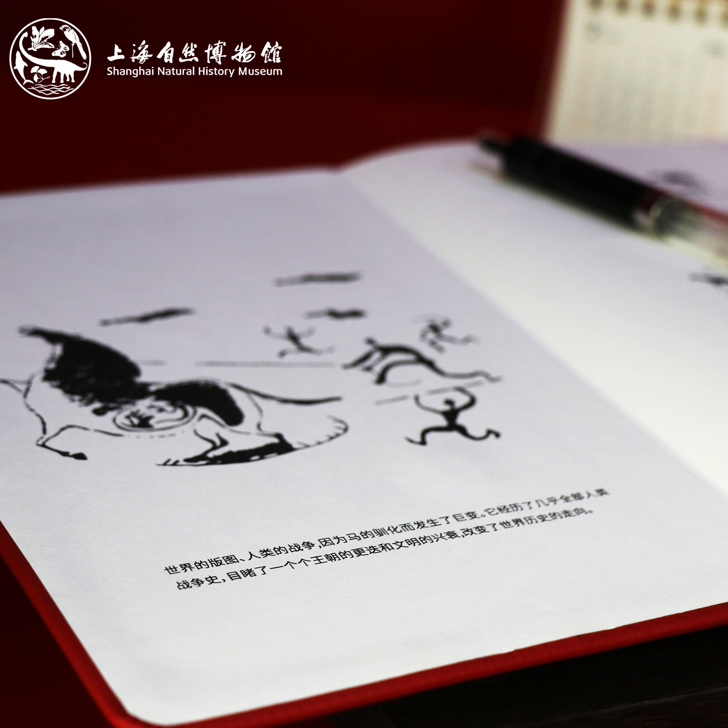 上海自然博物馆文创艺术本子原创马年高颜值笔记本文具礼品伴手礼