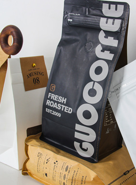 法式意式美式咖啡豆袋装软装饰品样板间厨房现代摆件设计拍摄影