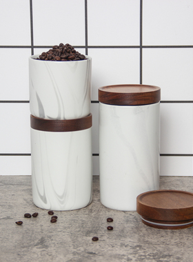 样板间厨房摆件密封储物罐