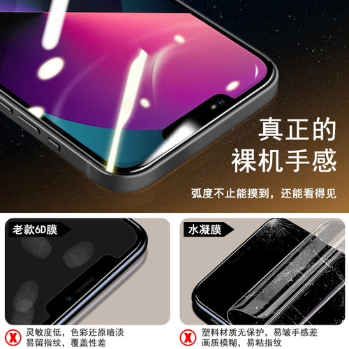 适用于苹果13钢化膜iphonoe13pro全屏抗蓝光promax覆盖por高清pr0防摔mini防指纹i13保护ip13贴膜max防尘 - 图1