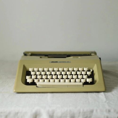 Olivetti Lettera 25 复古机械英文打字机 可打字 陈设意大利古董 - 图0