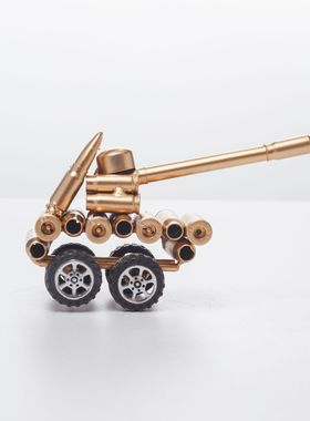 弹壳工艺品收藏摆件坦克模型军工弹壳收藏纪念品玫瑰金高级装饰品