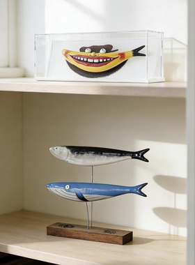 葡萄牙Bordallo Pinheiro进口Sardines沙丁鱼系列装饰摆件架子
