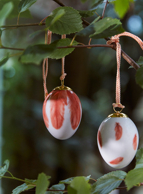 丹麦RoyalCopenhagen皇家哥本哈根春日系列彩蛋花瓶