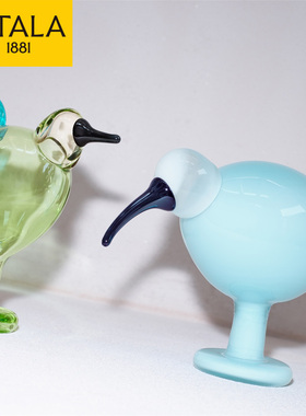 Iittala芬兰玻璃鸟摆件创意装饰