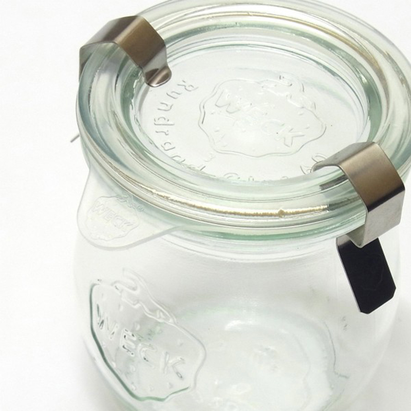 德国进口WECK玻璃密封罐橡胶圈不锈钢夹子塑料盖家用食品储物罐 - 图1