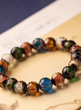 香灰琉璃手串情侣款吞金兽好运手链幸运景区寺庙爆款礼物一家三口