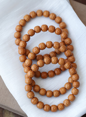 天然文玩猴头刻面款手串