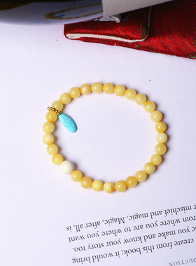 一物一图 孤品清仓捡漏 天然水晶手链蜜蜡碧玺紫晶红纹石南红玛瑙