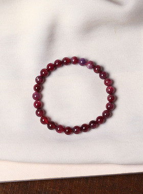 一物一图 孤品清仓捡漏 天然水晶手链I碧玺兔毛石榴石南红多宝