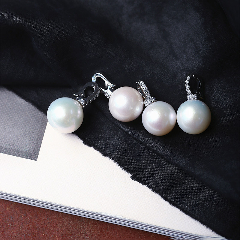 天然淡水白珍珠纯银扣头镶嵌款吊坠 女珍珠简约时尚锁骨饰品,淘宝优惠券,粉丝福利购,淘宝优惠卷