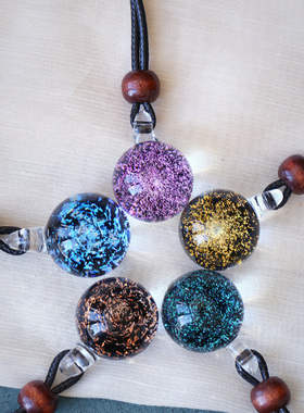 香灰琉璃吊坠女款琉璃挂坠饰品