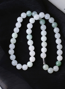 天然天山翠圆珠款项链女款